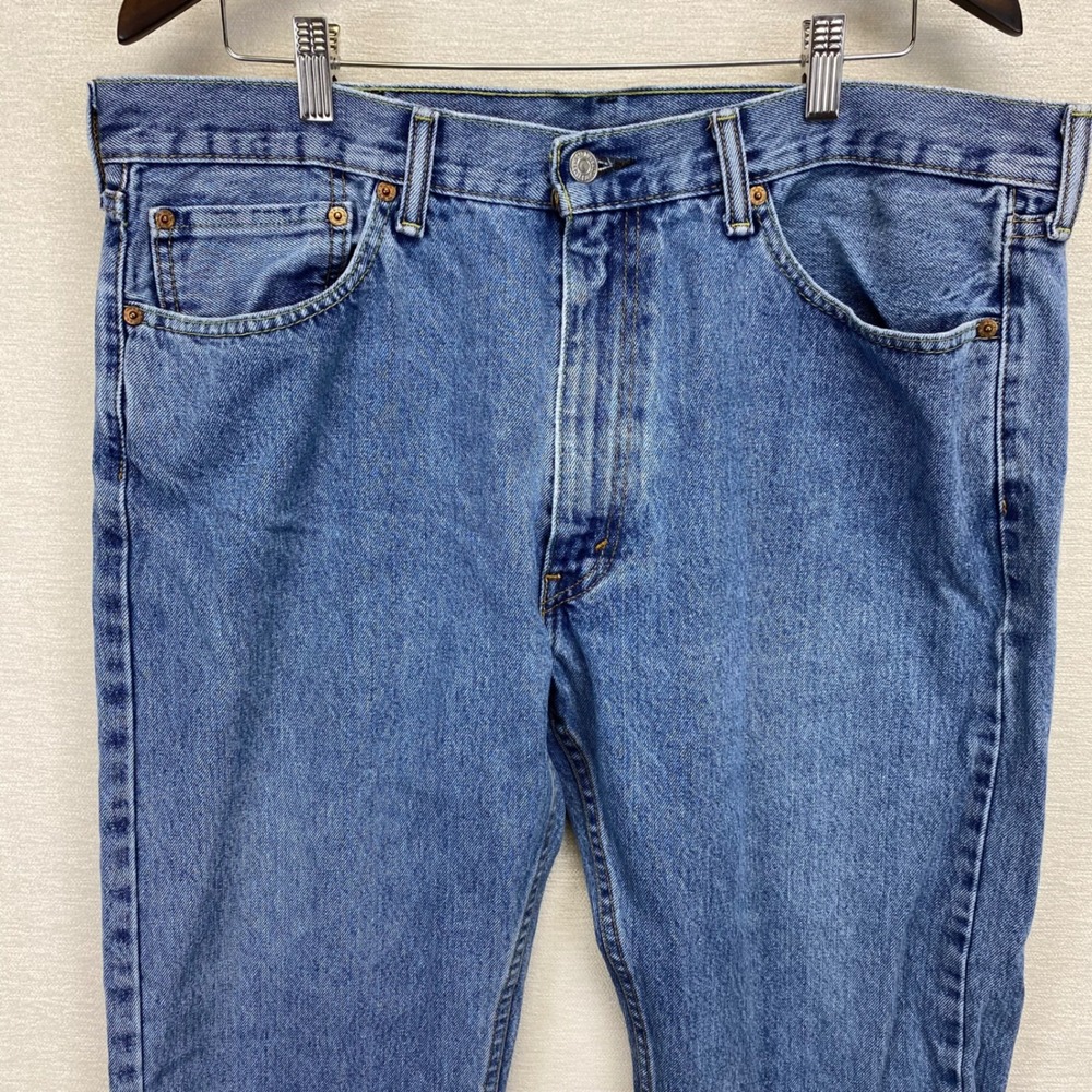 Levi's‎ 505 Regular Fit Jeans Men's W38 L29 Blue Denim Casual Pants (38x27 1/2")